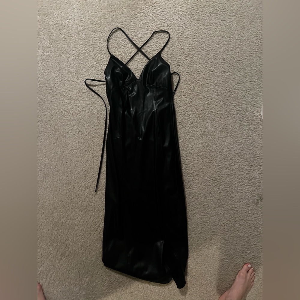 Zara Faux Leather Dress
